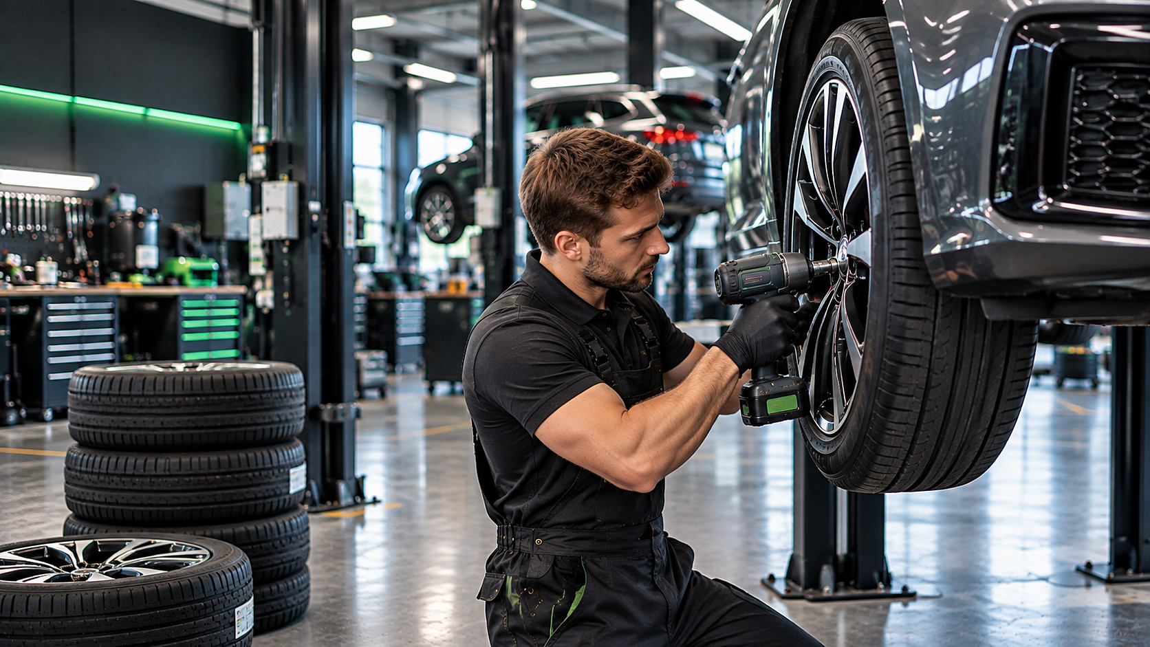 Reifenwechsel und Räderservice in der Werkstatt